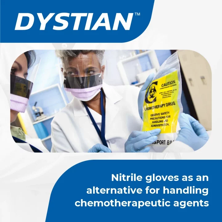 Nitrile gloves as an alternative for handling chemotherapeutic agents